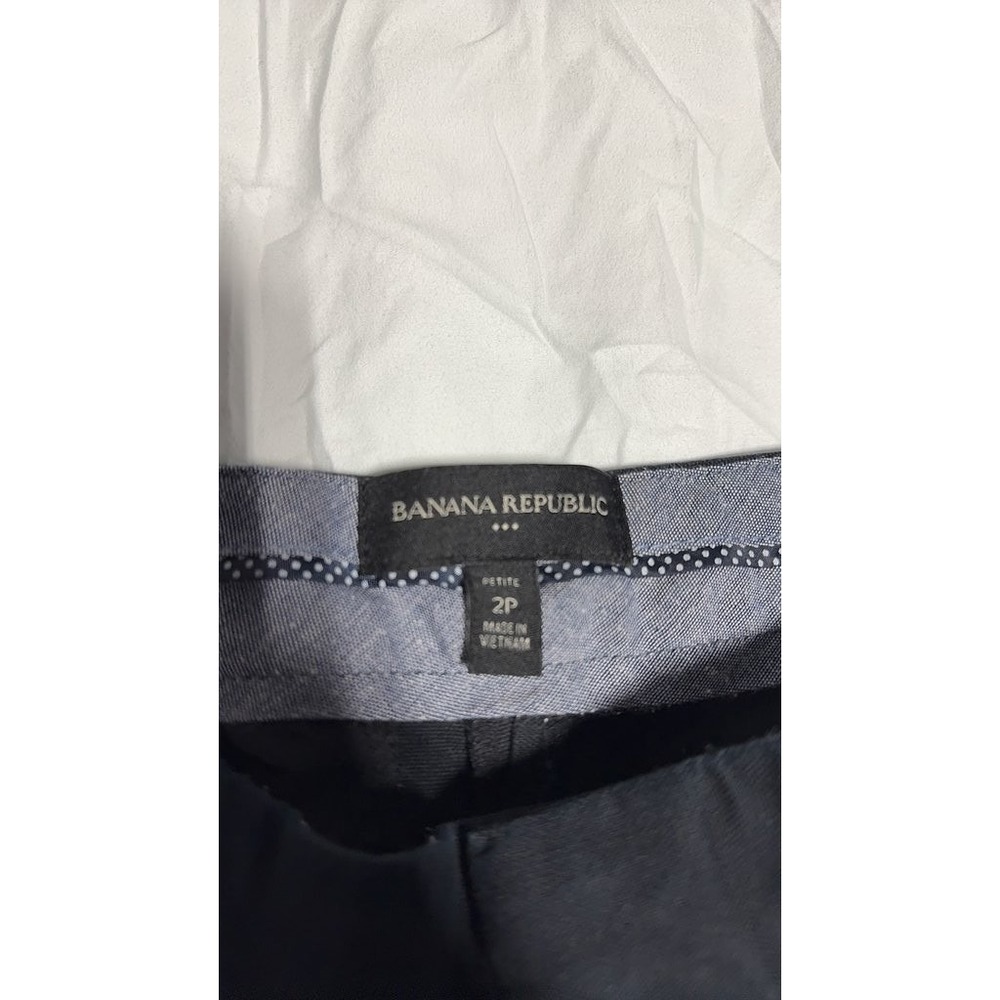 Banana Republic Womens Petite Navy Shorts Size 2P Casual Cotton Summer